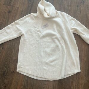 LOFT Cream Turtleneck Sweater